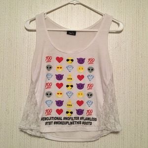 Emoji Cropped Tank (Bundle Item!)